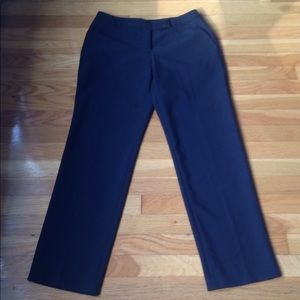 Black straight leg pants